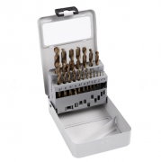 19 PCS HSS twist drill bit set ( grey metal box )