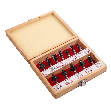 12PCS Router Bit Set ( wooden box )