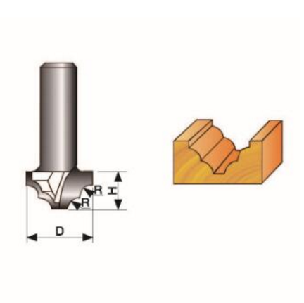 Classical Moulding Bit Without Bearing