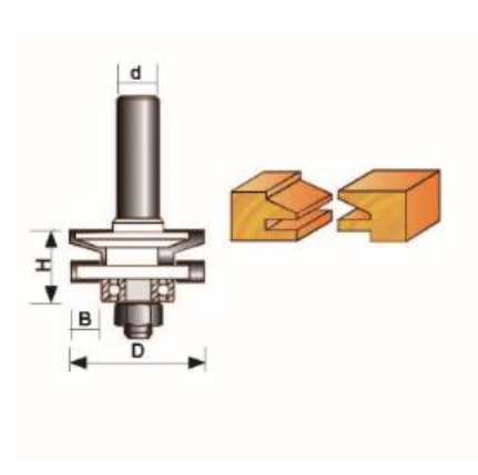 Reversible Stile & Rail Bit - Chamfer